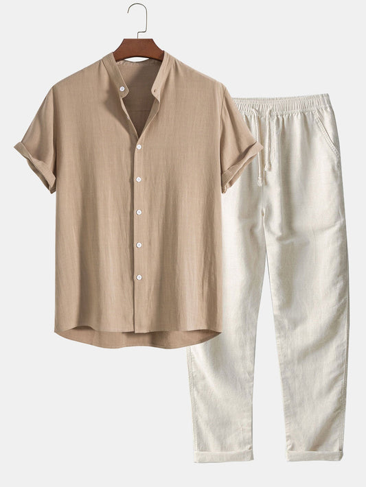 Pascal set | Overhemd en Broek Linnen Set