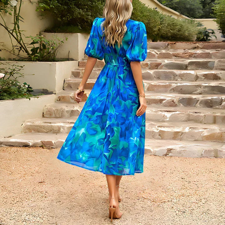 Nina | Trendy bloemenjurk