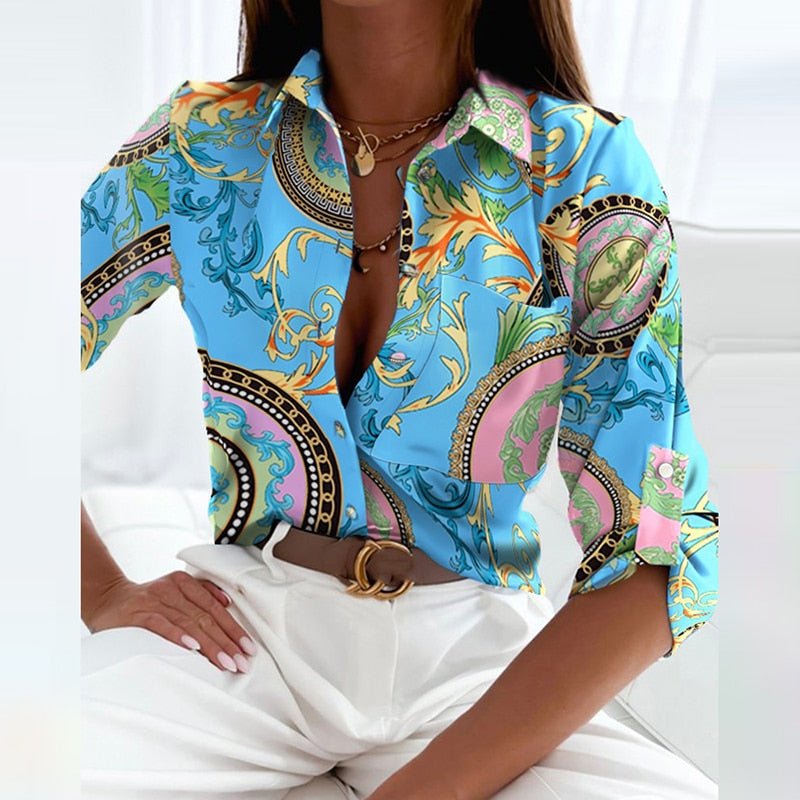 Anouk - Stijlvolle Blouse met Omlegkraag